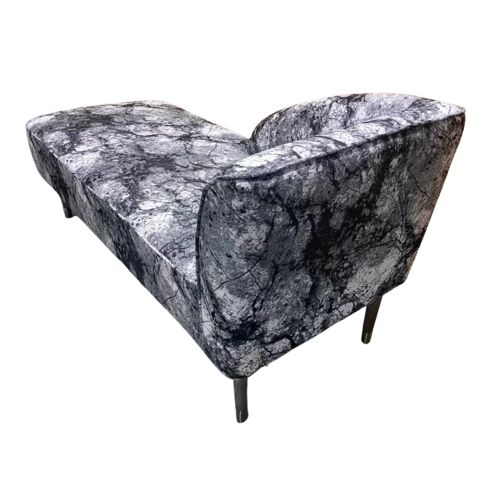Luxury Design Wholesale Grey patterned sofa bed Living Room Couch Velvet Fabric Sofa