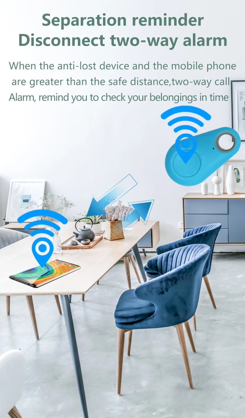 Smart  GPS Mini Anti-Lost  Accessories Locator BT Tracker Mini Portable Wireless GPS  Locator