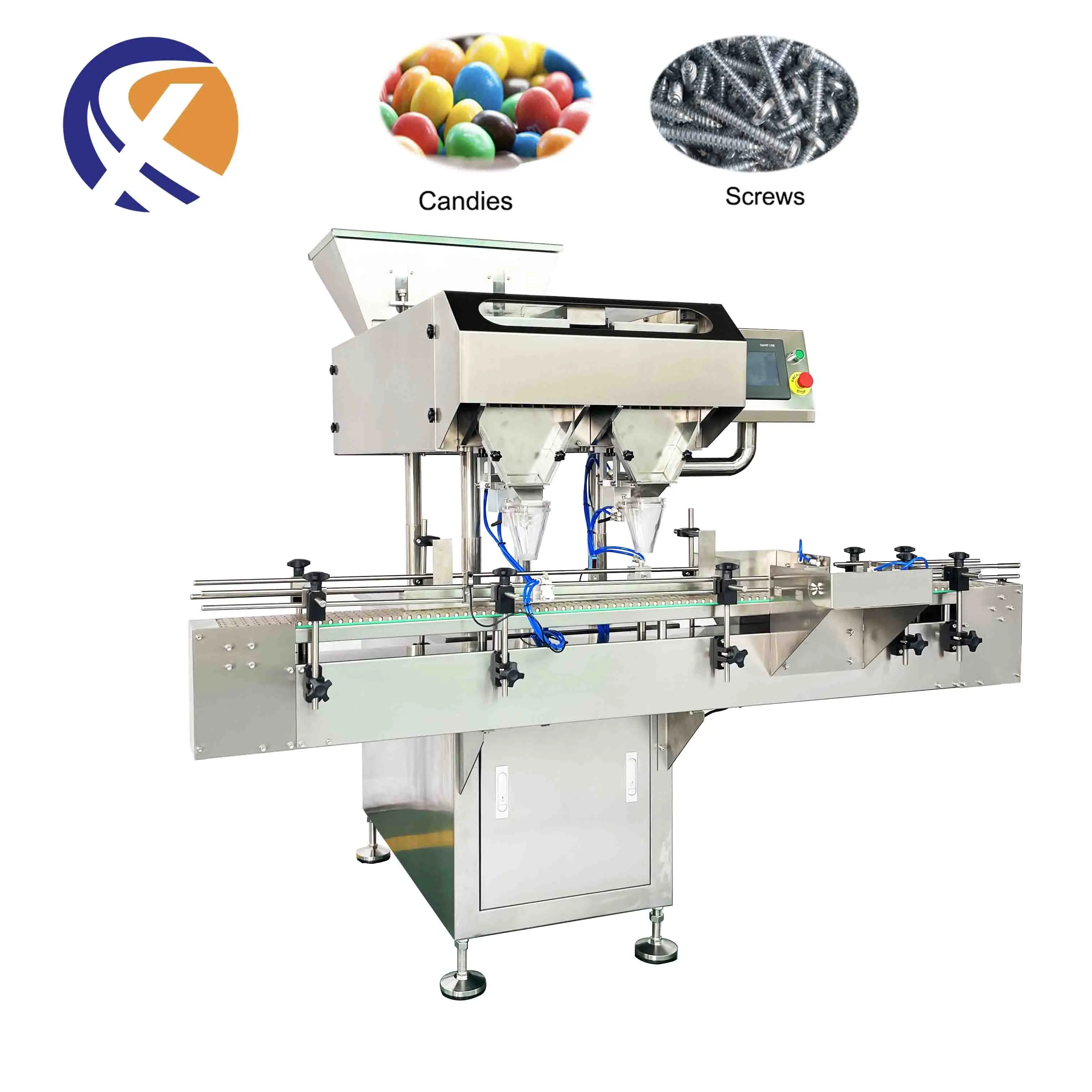 Automatic 16 Channel Intelligent Capsule Counter Electronic Vibrating Tablet Capsule Counting Bottling Machine