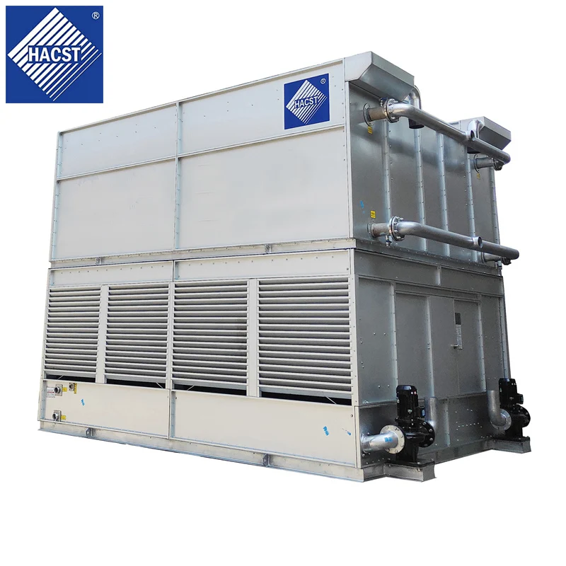 high heat transfer efficiency induction furances stainless steel frame water closed loop tower cooling tower
