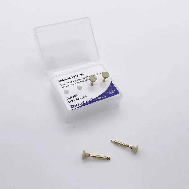 RA Shank 4 Pieces Per Pack DCR104 Zirconia Lithium Disilicate Ceramics Teeth Polisher Dental Lab Clinik Diamond Stones Burs
