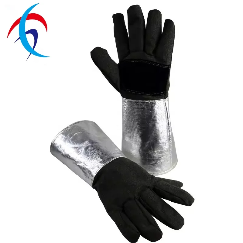 Quality Cheap Personal Care Gloves Cotton Fabric Aluminum Foil Work Gloves