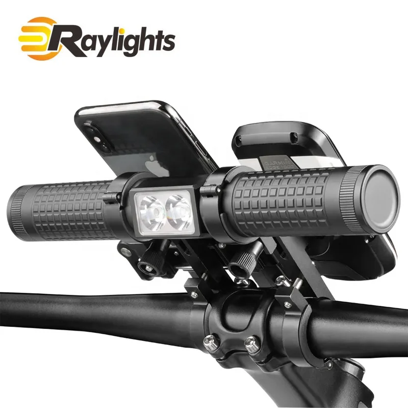 5-in-1 aluminum alloy bike expansion bracket Bicycle headlight multi-function bicycle mobile phone holder
