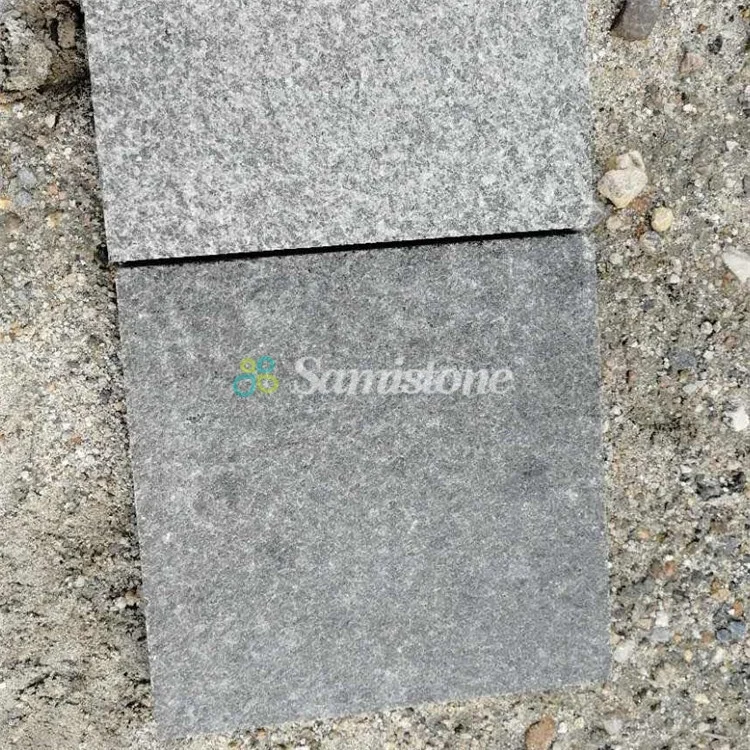 Samistone Granite Stone Parking Tile Outdoor Black Granite Tiles