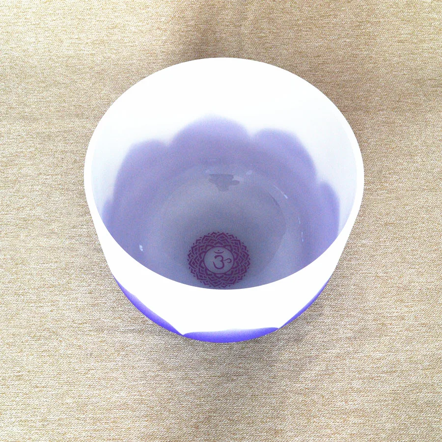 HF Full Sets of Chakra Energy Quartz Crystal Singing Bowls For Rousing Superconscious