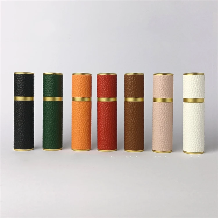 IBELONG New Arrival 10ml Unique Luxury Custom Leather To Cover Refillable Empty Glass Perfume Mist Spray Bottle Supplier