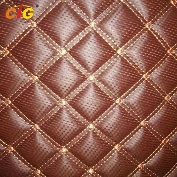 Quality Guarantee Comfortable artificial synthetic pvc leather for car seat car mat