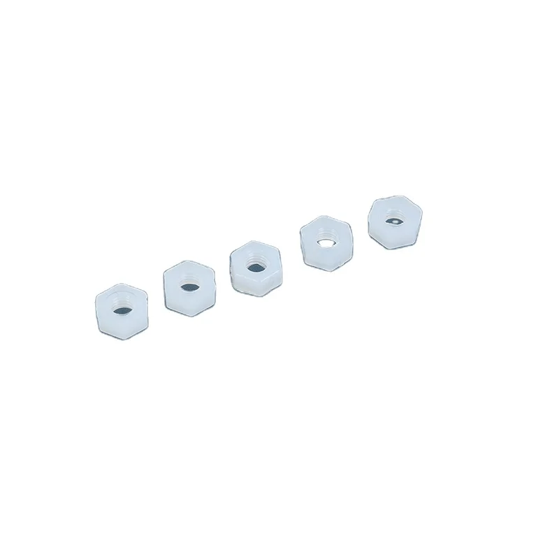 Plastic Screws and Nuts Nylon Nut Cap Hex Nylon PA66 Manufacturers Supply White Nylon Insulated Hexagon Nut
