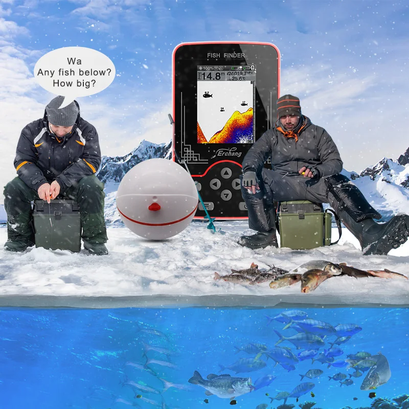 100M Wireless Ice fishing equipment portable sonar fish finder smart fish finder