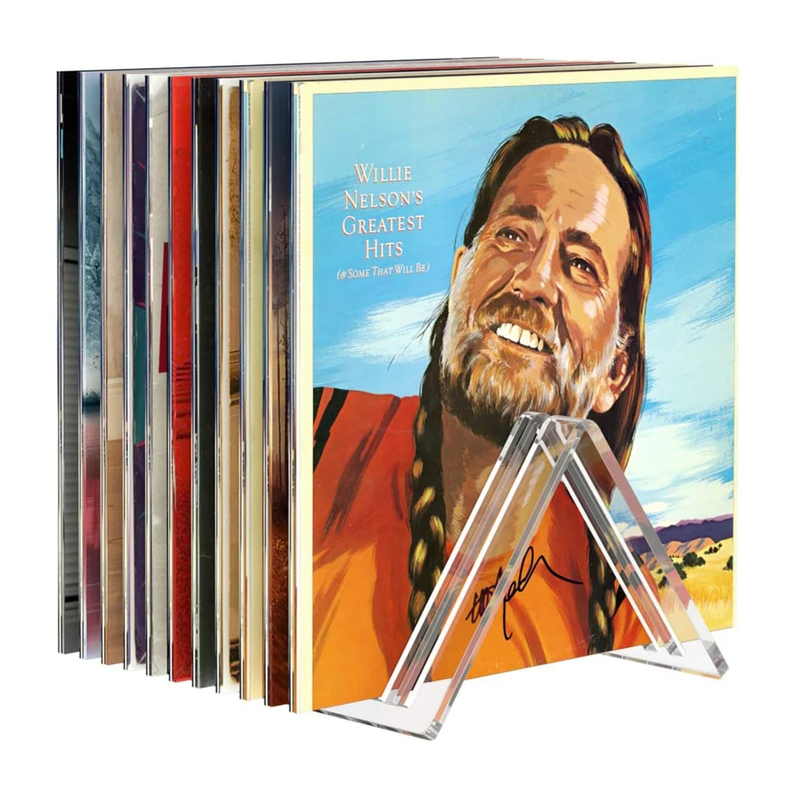 Acrylic Album Record Holder Clear Plexiglass Countertop Vinyl Record Organizer