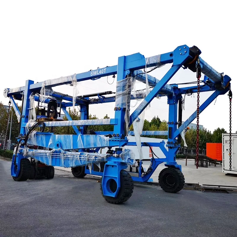 Mobile Automatic Container Lifting System Moving Equipment Will Straddle Carrier 35 Tons