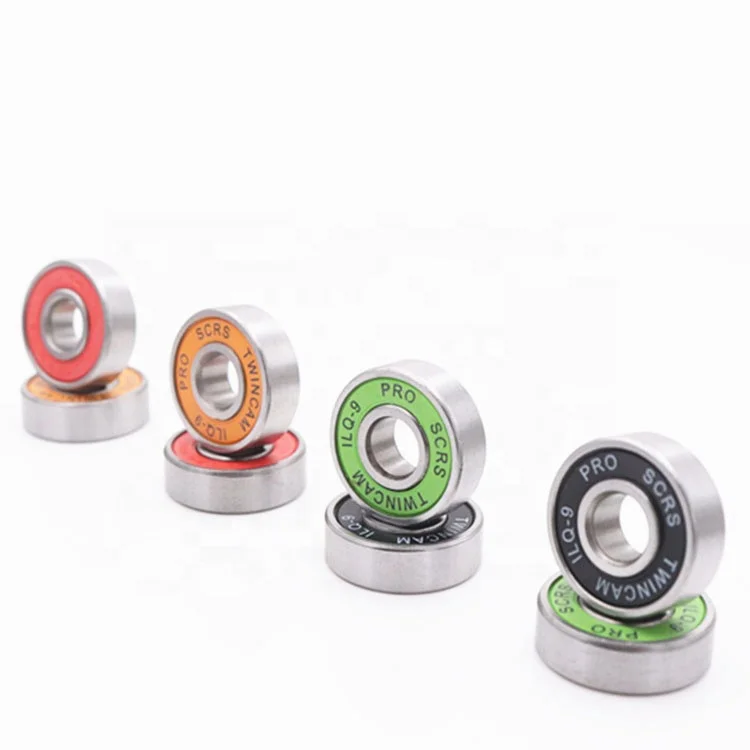 Colorful rubber shield Deep Groove Ball Skate Bearings 608 608 2rs 608zz bearing for Waterproof Inline Skate Longboard