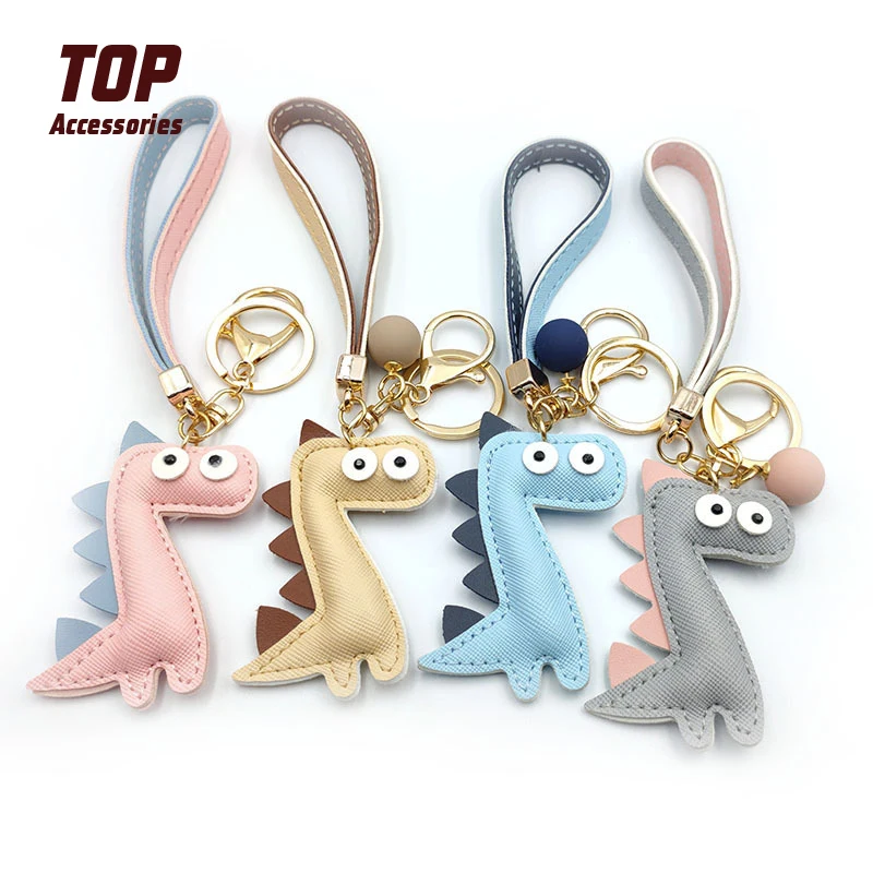 High Quality Custom Genuine PU Leather Bag Accessories Key chain, Embossed Genuine Leather Key chain With Logo