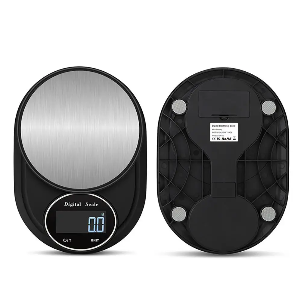 
Stainless Steel Kitchen Scale Electronic Weighing 5Kg/0.1g Household Kitchen Scale Food Mini Gram Scale Jewelry Said 