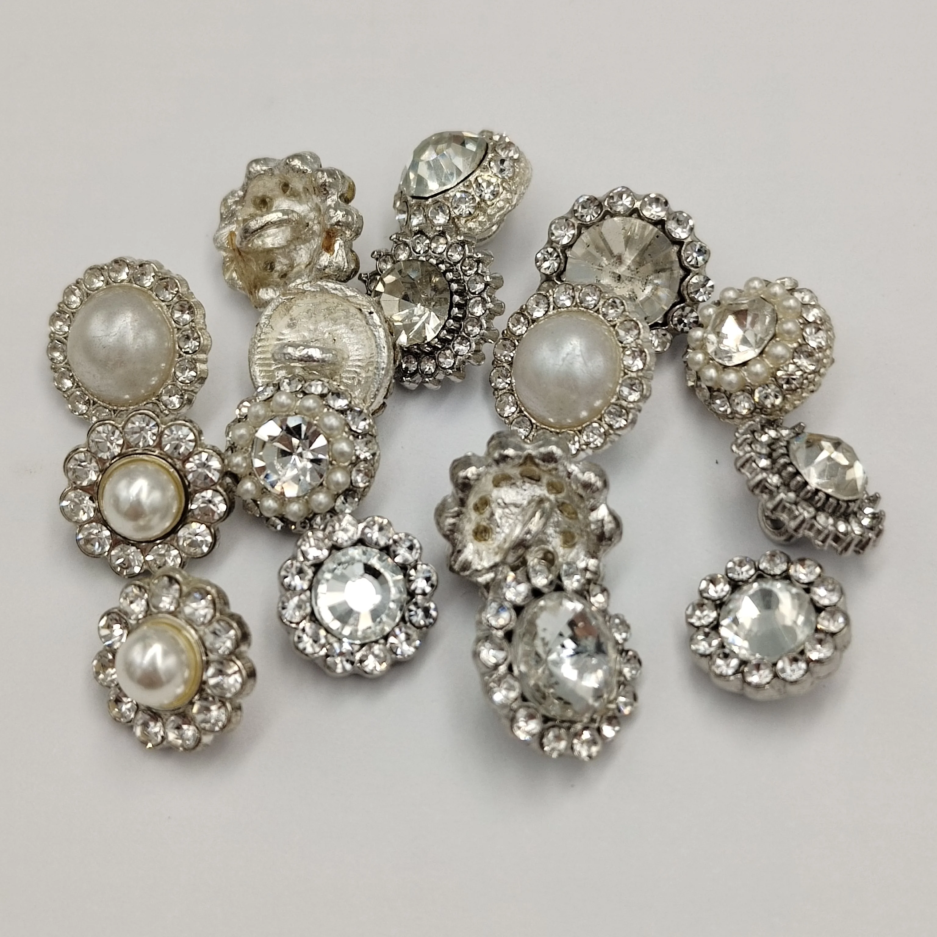 China button factory custom various colors swarovski crystal rhinestone buttons