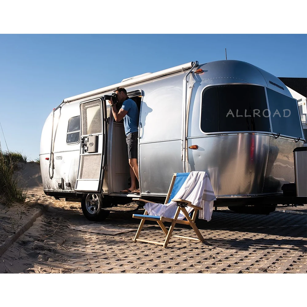 Offroad Caravan Smart Aluminium Alloy Recreational Travel Trailer Outdoor Camping Trailer Leisure Equipment Adventure Kampervan