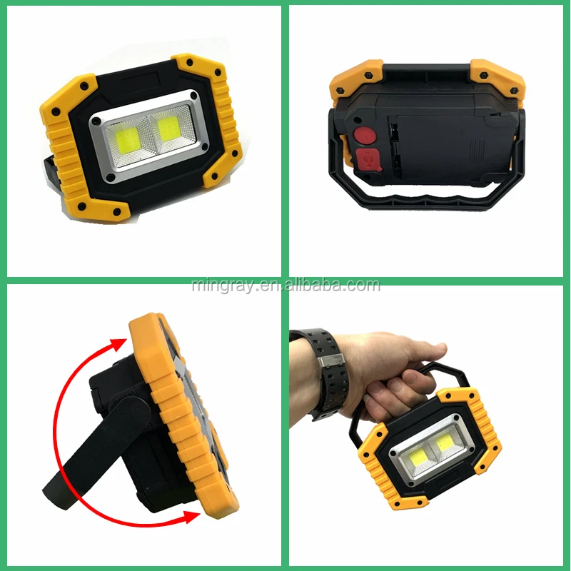USB Rechargeable flood light Portable LED spotlight USB Powerbank lanterna 10 W super power led flashlight car emergency lamp