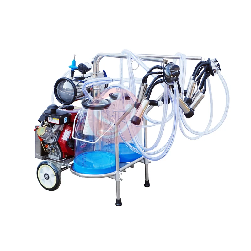 User-friendly double barrel Diesel Portable Milking Extractor Machine