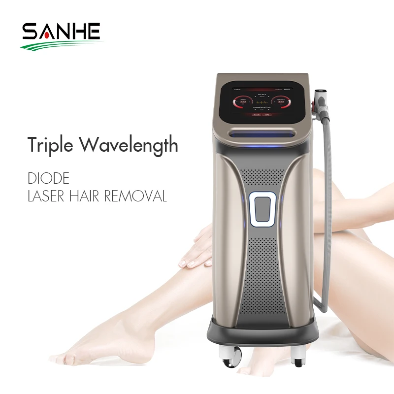 Hot Selling Sanhe Beauty For 3 Wavelength 808nm 755 808 1064NM Diode Laser Hair Removal Machine