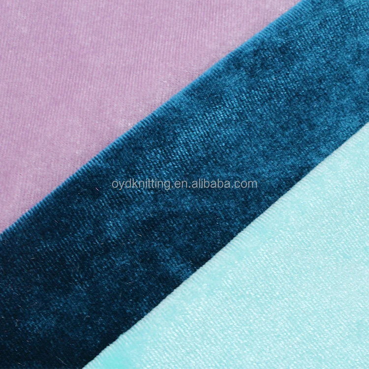 Crush Velvet Fabric Polyester Korean Crush Velvet Fabric For Dress