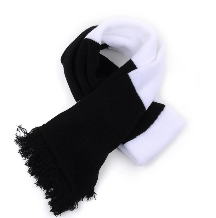 Мужской однотонный вязаный шарф на осень и зиму, два цвета