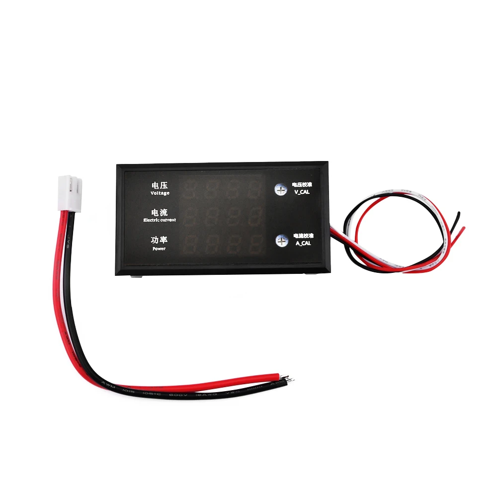 5000W DC8-12V 10A Вольтметр Амперметр 4 бит цифровой дисплей напряжения тока измеритель мощности 3 в