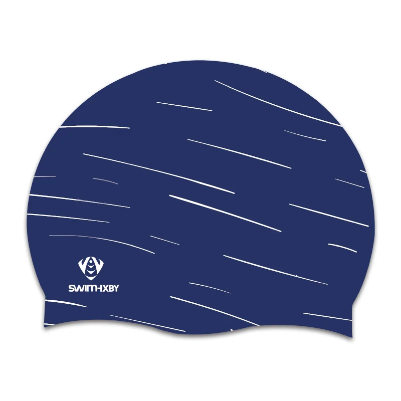 Premium Silicone Non-slip Swim Cap Wholesale High Quality Elasticity Sport Training Swimming Cap Waterproof Swim Caps for adult