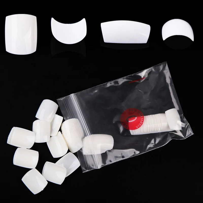 500Pcs False Artificial Toe Nails Tips French Foot Tips Acrylic Professional Nail Art Decor Full Cover Toenails