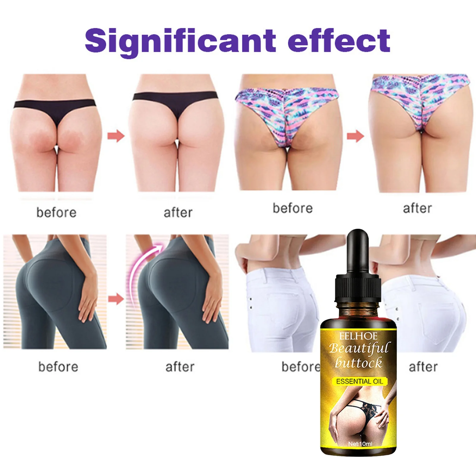 10ml Lift Enlargement Pure  Oil For Buttocks Up Massage Oil Body Care Oil Butt Increased Sexy Nice Buttocks