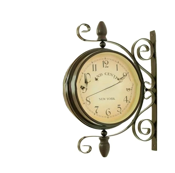 Винтажные металлические настенные часы/домашние декоративные настенные часы/большие металлические настенные часы