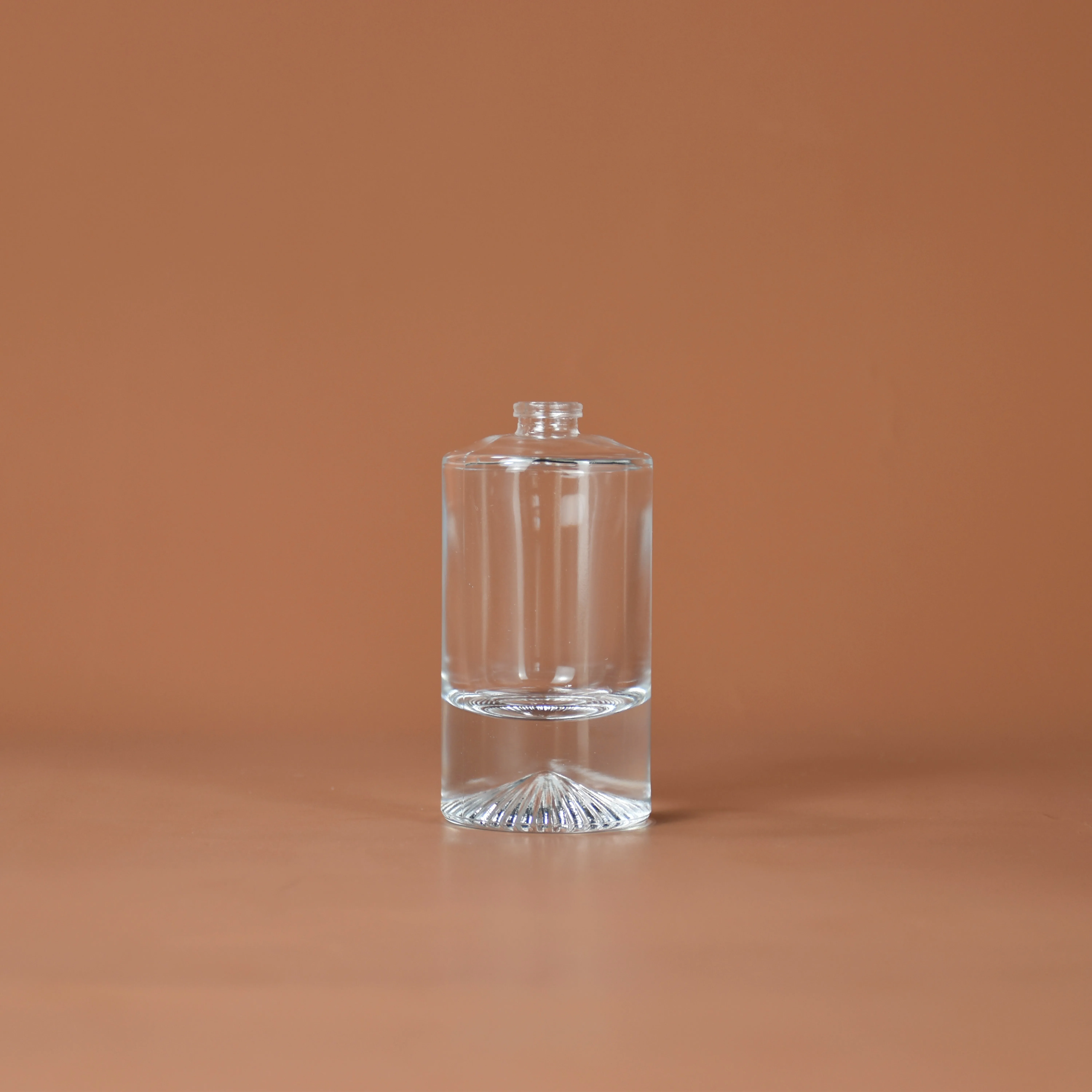 Ready stock crimp neck glass perfume bottle 30ml 50ml 100ml perfume wholesale dubai bottle glass empty