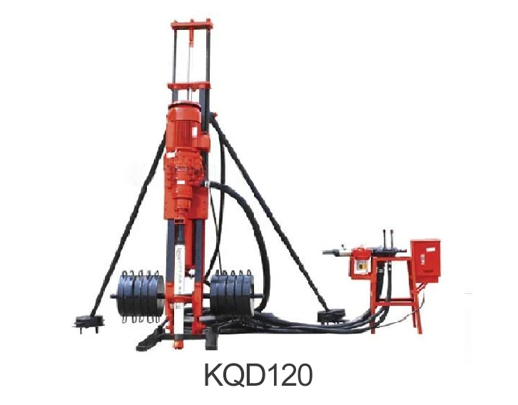 Kaishan 30m depth strong power KQD120 diesel dth mine drilling rig nail drill machine
