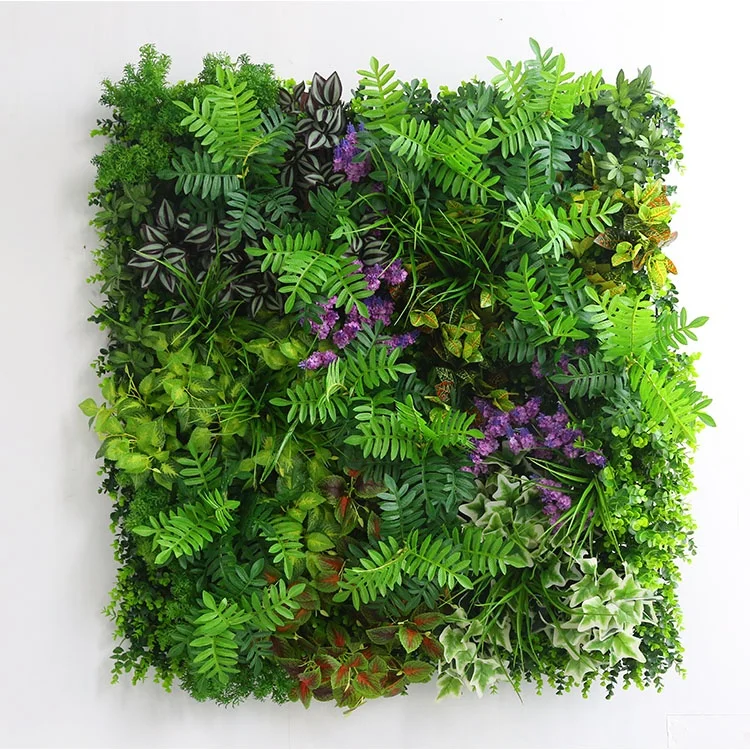 Outdoor Large Wall Panel Aquarium Covering Hanging Ceiling Weed Artificial Plant Green Grass Wall for Decoration