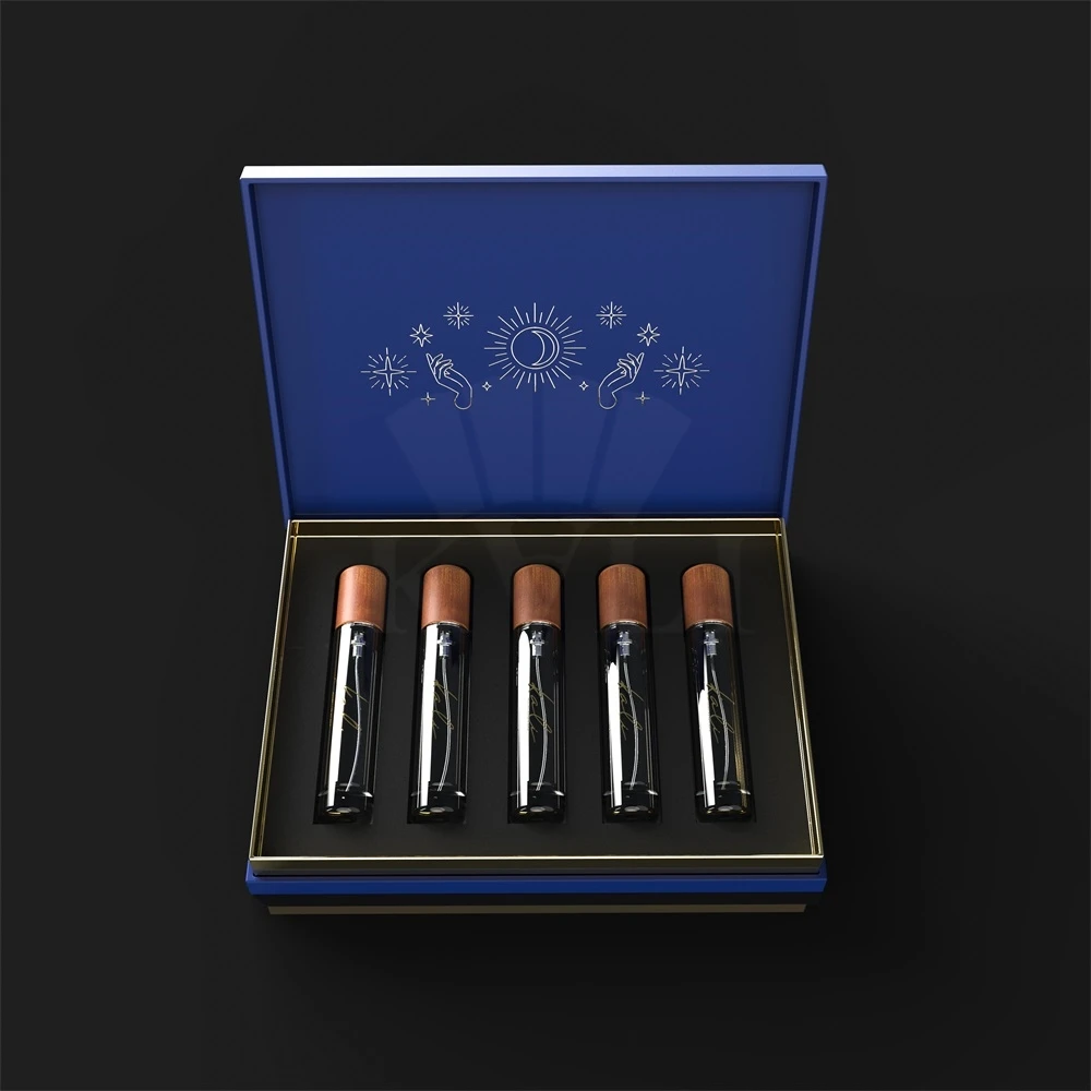 Large Magnetic 4 5 6 8 Bottles Cosmetic Skincare Serum Syringe Concentrate Box Luxury enzyme Supplement Box Spray Bottle Package