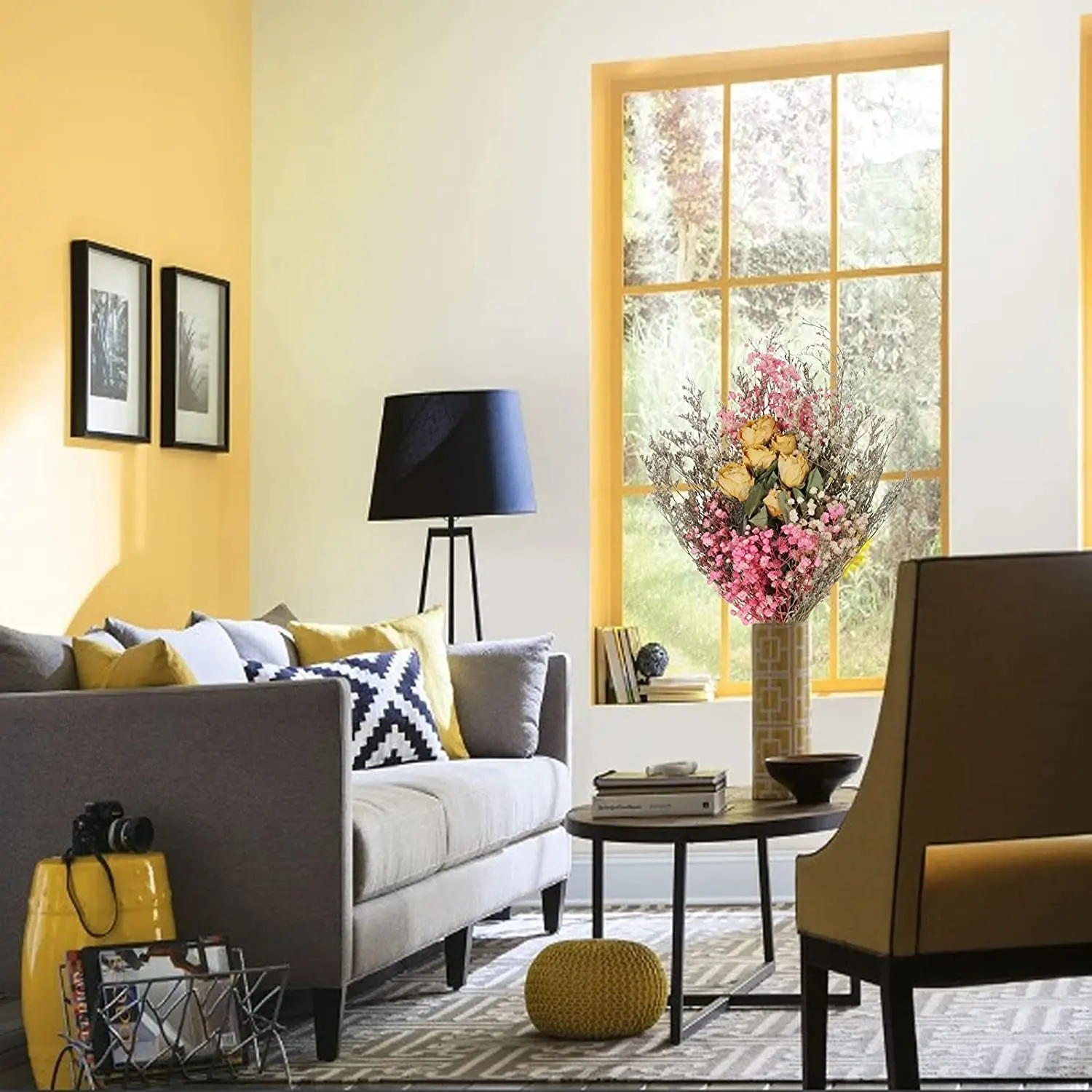 Высушенные детские цветы HFlora 8 2*17 7 дюймов натуральный Декоративный букет цветов ветки для ВАЗ домашний цветочный магазин