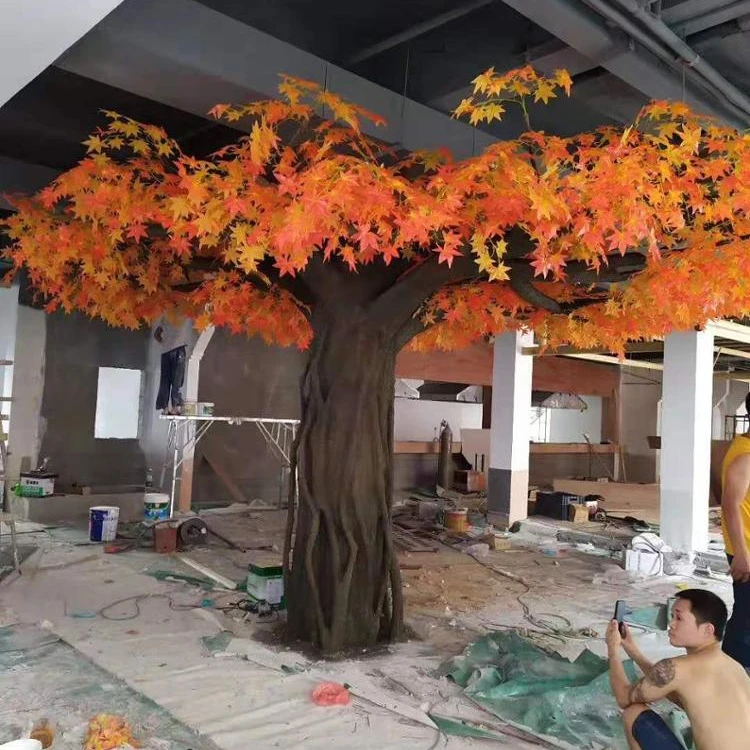 Artificial maple tree 3.5m autumn tree Japan Canada export big tree indoor outdoor plant