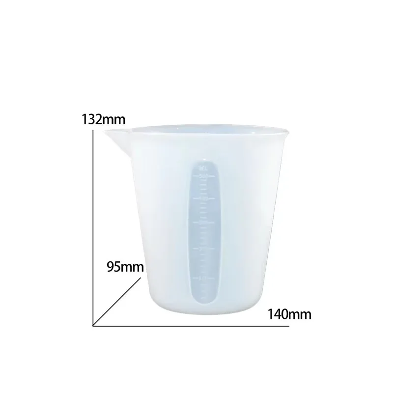 Y11002 Wholesale 500ml Silicone Measuring Cup DIY Making Tool With Scale Silicone Cup