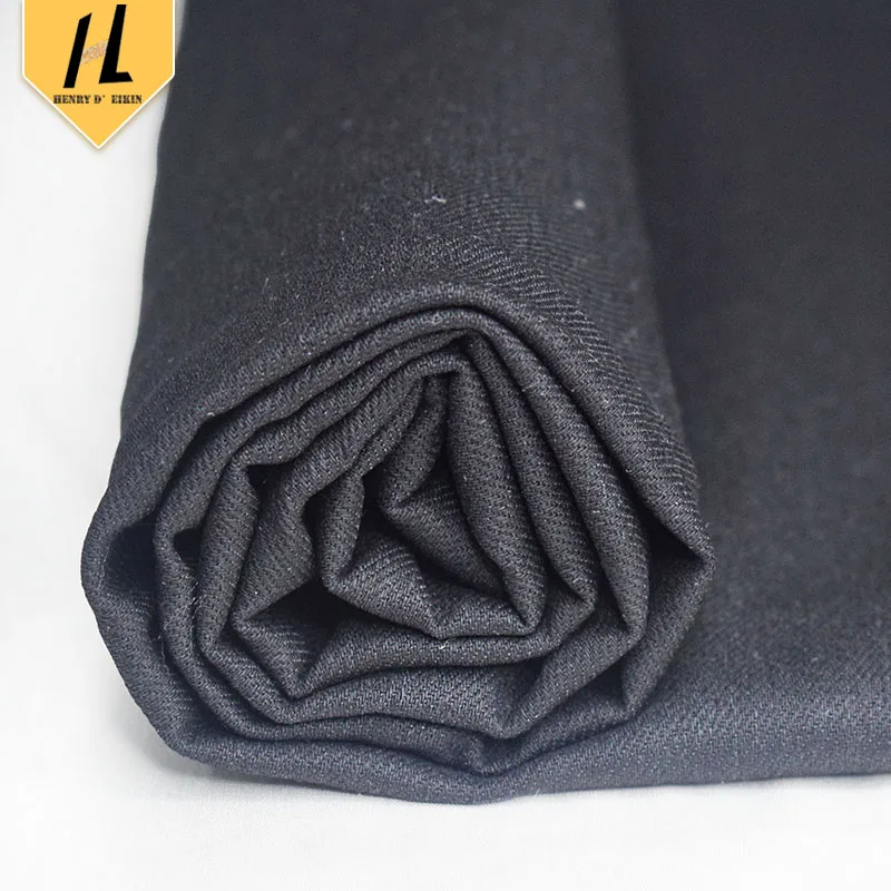 Wholesale 290GSM Elastic Cotton Polyester Twill Spandex Denim Stretch Woven Jeans Fabric Raw Stretch Denim Fabric