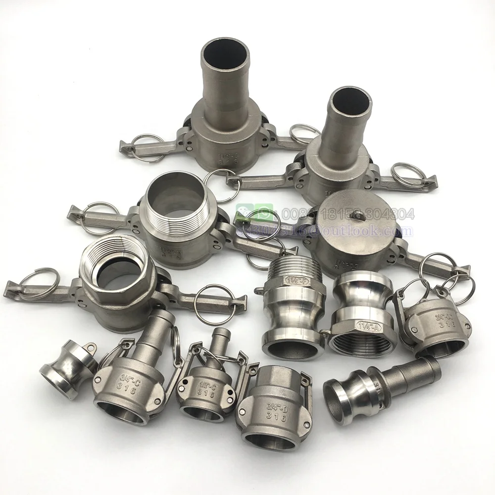 Муфты camlock из нержавеющей стали 1/2-2 дюйма Тип C адаптер для мусорного насоса наружная муфта с внутренней резьбой трубы SS 304 Max 250 psi