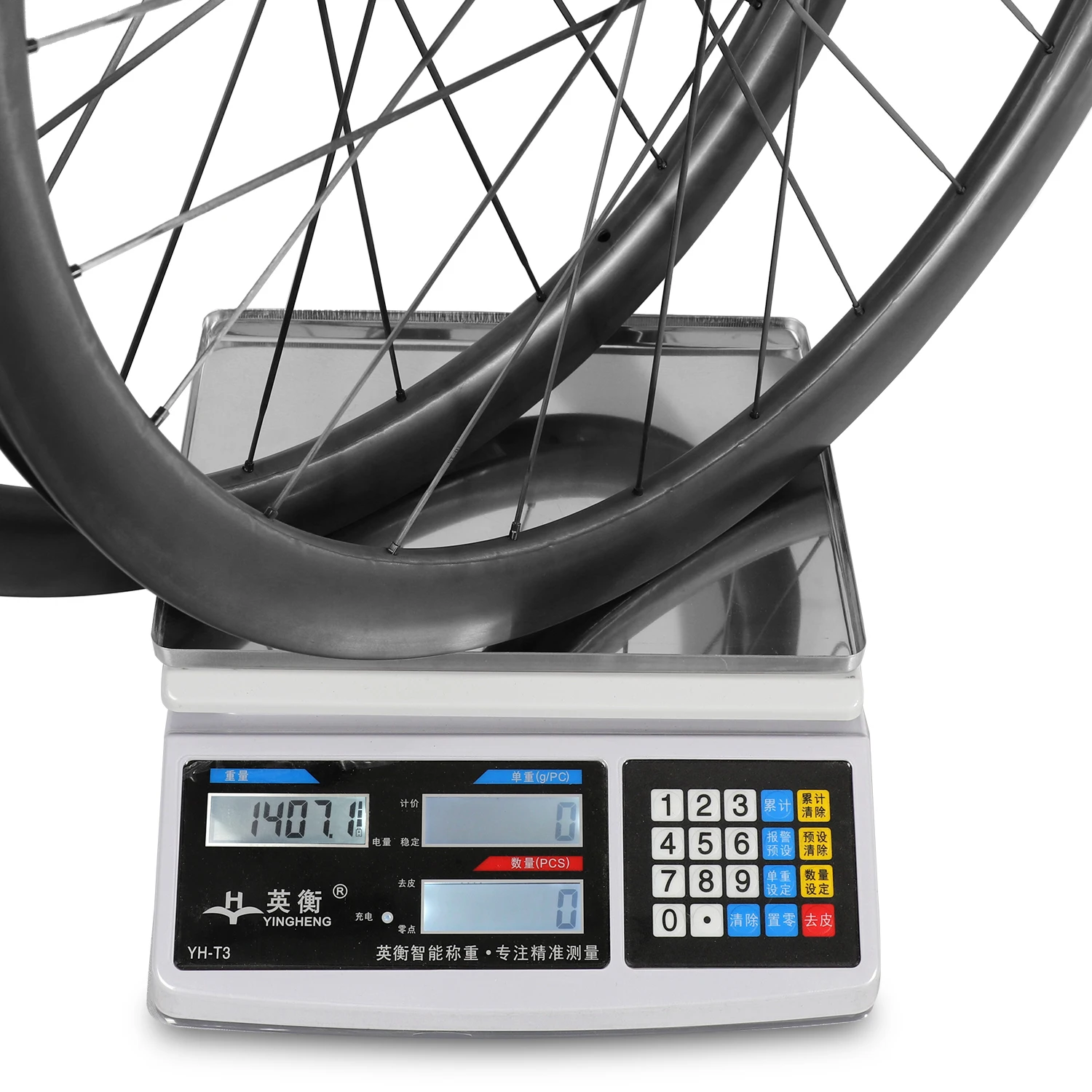 ICAN new design paintless carbon wheels with carbon spoke for road disc bicycle