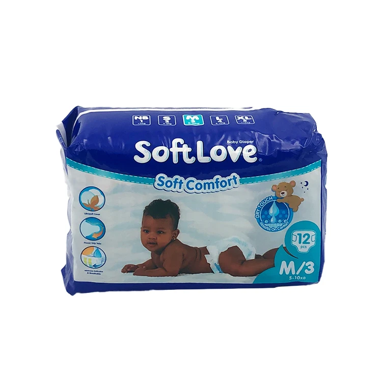 Softlove Wholesale Diapers Baby Diapers Elastic Waistband Disposable Pampering Baby Diapers