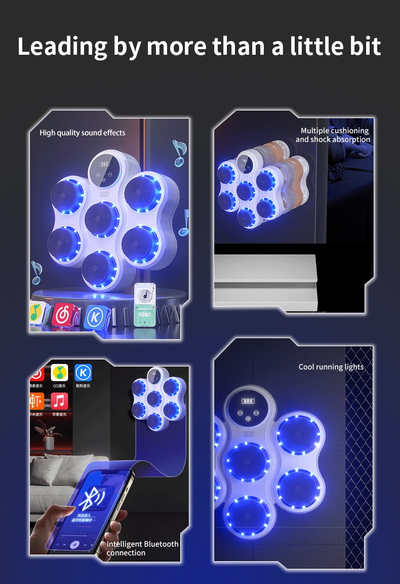 Smart Beat Rhythm Reaction Training Bluetooth Music Boxing Machine Boxing Target