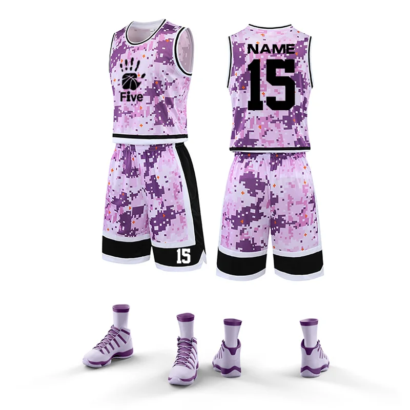 2022 Sublimated  Basketball Jerseys With No Logo Basketball Jersey