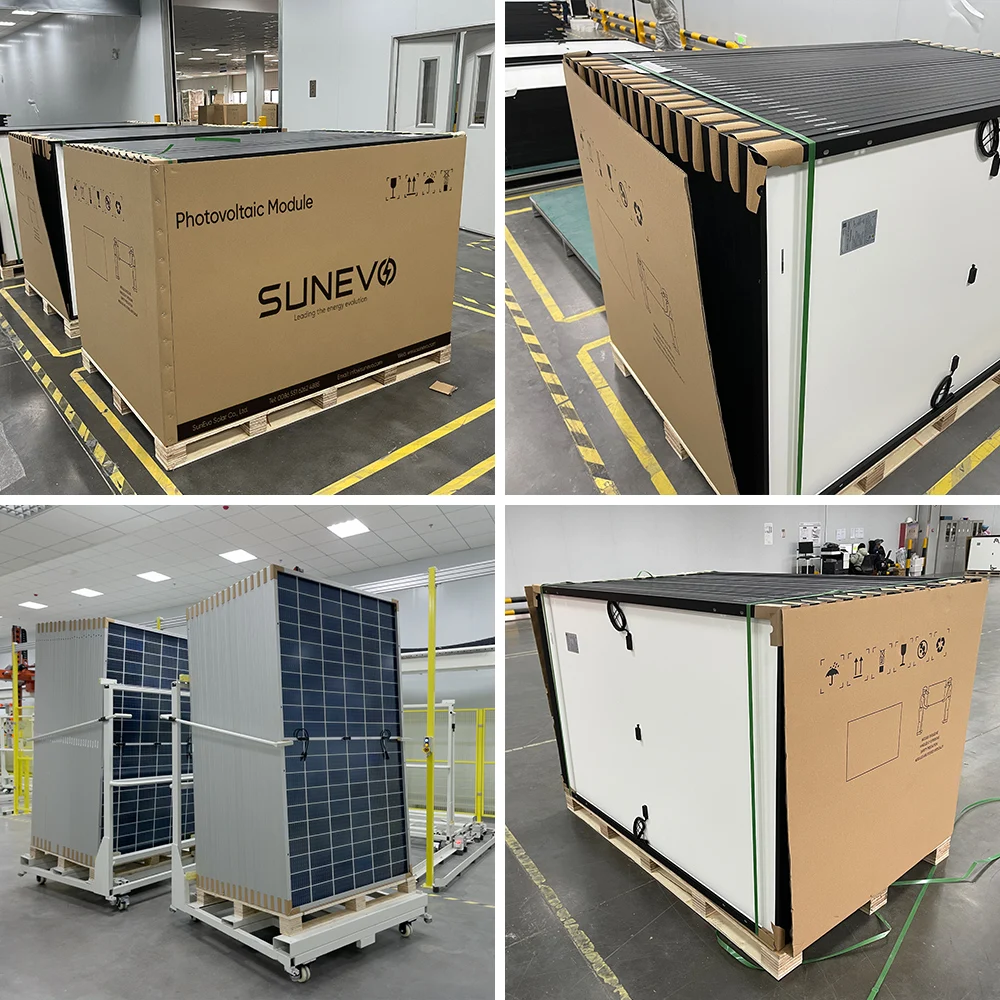 Sunevo Rotterdam Stock Pv модули 450W 480W 500W Germany полностью черные двулицевые солнечные панели для домашнего использования
