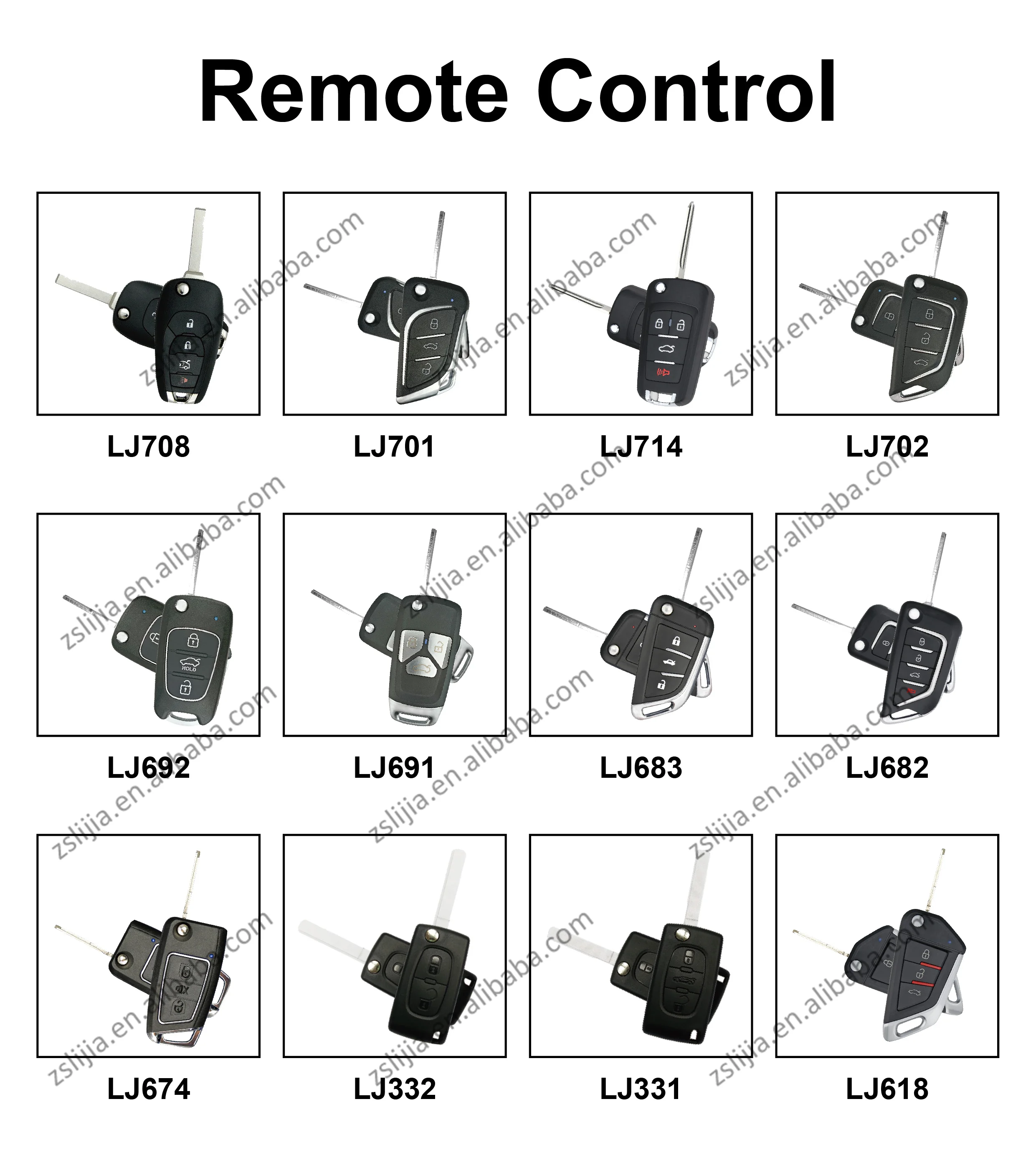 NTO Protective Three Buttons Remote Blank Universal Car Key Case Cover Chain Vehicle Keys Programmer For Toyota