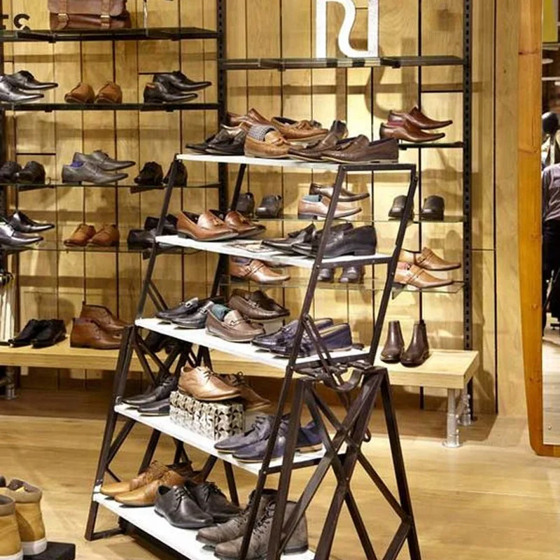 LUX Design Factory Supply Shoes Rack,Shoes Shop Equipment,Display Counter For Exclusive Shop
