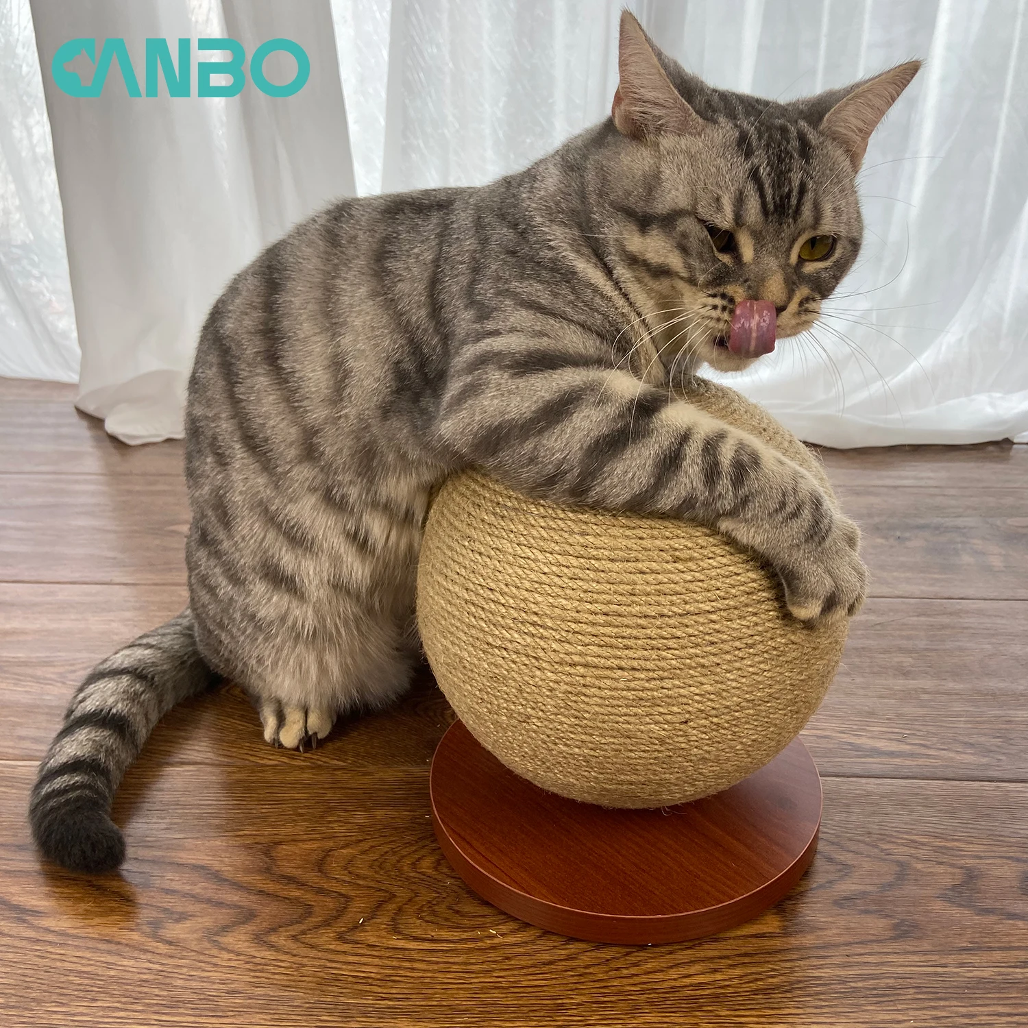 Fashion Sisal Cat Scratches Ball with Cat Teaser Scratch Pole Scratcher Furniture Interactive Toys for Cats