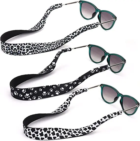 BSBH Multiple Custom Printed Neoprene Floating Sunglasses Lanyard Water Sports Neck Strap Soft & Durable Holder Lanyard Unisex