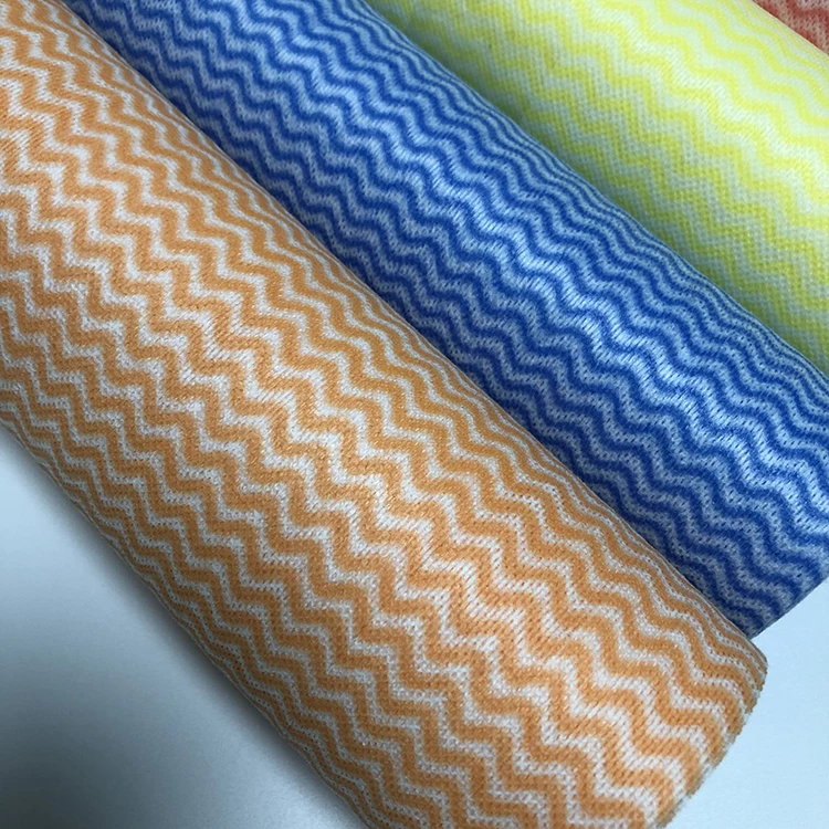 Spunlace process Non-woven cloth made from viscose and PET fabric for cleaning wipes