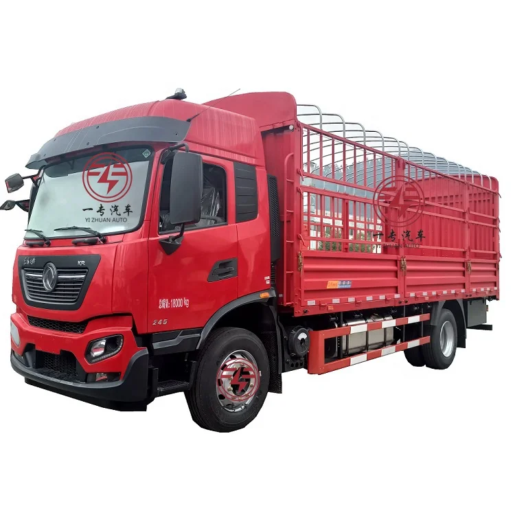 Dongfeng KR 4x2 Truck 245hp 10ton  live animal pig sheep cow fence Logistics transport cargo truck for sale